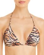 Peixoto Fifi Animal Print Triangle Bikini Top