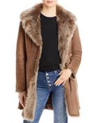 Hiso Gypsie Toscana Trimmed Reversible Shearling Coat