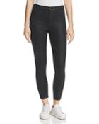 J Brand Alana Coated High Rise Crop Jeans In Fearless