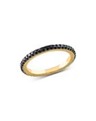 Bloomingdale's Black Diamond Diamond Eternity Band In 14k Yellow Gold, 0.35 Ct. T.w. - 100% Exclusive
