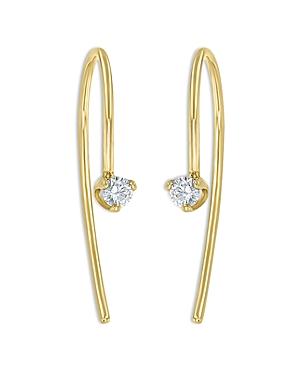 Zoe Chicco 14k Yellow Gold Diamond Wire Threader Earrings