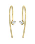 Zoe Chicco 14k Yellow Gold Diamond Wire Threader Earrings
