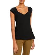 Theory V-neck Silk Top