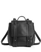 Allsaints Fin Mini Leather Backpack