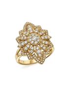 Diamond Statement Ring In 14k Yellow Gold, .80 Ct. T.w. - 100% Exclusive