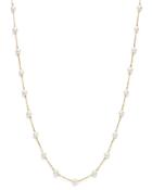 Bloomingdale's Cultured Freshwater Pearl Station Necklace In 14k Yellow Gold, 18