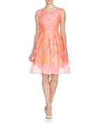 Elie Tahari Jessy Floral Fit And Flare Dress