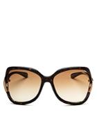 Tom Ford Anouk Oversized Square Sunglasses, 60mm