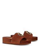 Tory Burch Women's Woven Double T Slides