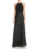 Adrianna Papell Sequin Skirt Gown