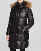 Marc New York Alana Fur Trim Hooded Puffer Coat