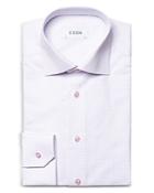 Eton Slim Fit High Performance Dobby Check Dress Shirt