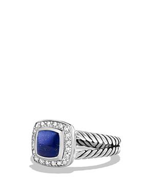 David Yurman Petite Albion Ring With Lapis Lazuli And Diamonds