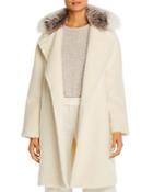 Maximilian Furs Fox Fur-collar Alpaca-blend Coat - 100% Exclusive