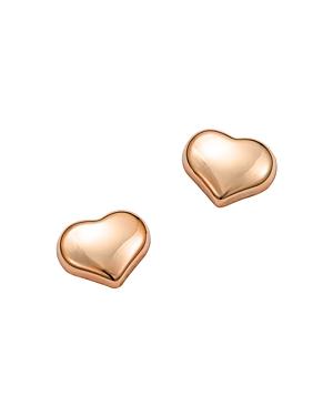 Roberto Coin 18k Rose Gold Heart Stud Earrings