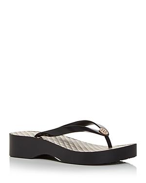 Tory Burch Women's Cut Out Wedge Flip Flops