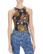 Versace Jeans Couture Sun & Flower Print Bodysuit