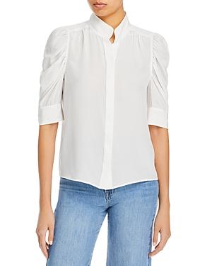 Frame Gillian Puffed Shoulder Blouse