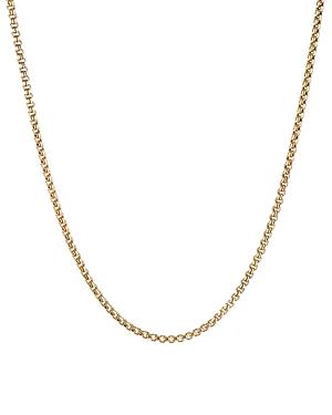 David Yurman 18k Yellow Gold Box Chain Necklace, 26