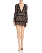 For Love And Lemons Bright Lights Lace Mini Dress