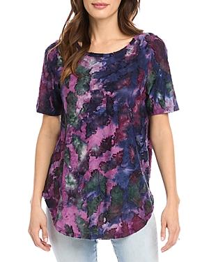 Karen Kane Jacquard Tie Dyed Top