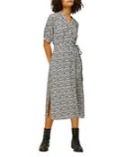 Whistles Olivia Animal Print Midi Dress