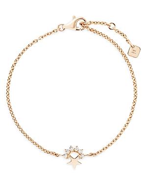 Nouvel Heritage 18k Yellow Gold Mystic Diamond Small Star Chain Bracelet