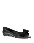 Tory Burch Women's Rosalind Pointed Toe Leather Flats