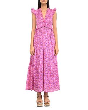 Banjanan Constance Pleated Ruffled Dress