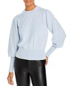 French Connection Balloon Sleeve Cropped Sweater