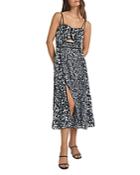 Reiss Nerissa Cutout Geometric Print Dress