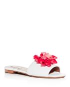 Tabitha Simmons Women's Rose Embellished Slide Sandals