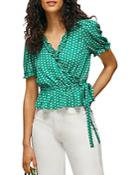 Whistles Ruffle Wrap Top