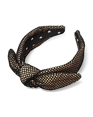 Lele Sadoughi Veronica Fishnet Bow Headband