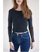 Amo Cropped Ribbed Top