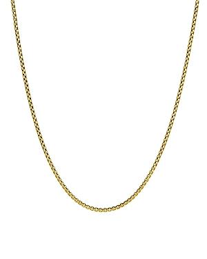 David Yurman Small Box Chain Necklace In 18k Yellow Gold, 22