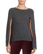 Lauren Ralph Lauren Embroidered Cape Sweater