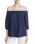 Finn & Grace Eyelet Off-the-shoulder Top - 100% Exclusive