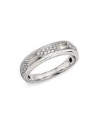 Bloomingdale's Men's Diamond Band Ring In 14k White Gold, 0.25 Ct. T.w. - 100% Exclusive