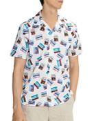 Ted Baker Made In Britain Revere Postcard Short Sleeve Shirt