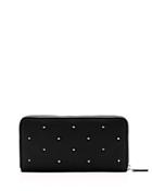 Mcm Claudia Studded Continental Wallet