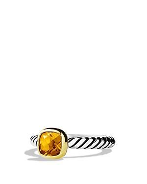 David Yurman Color Classics Ring With Citrine And Gold