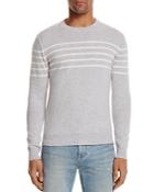 Eleventy Cashmere Stripe Crewneck Sweater