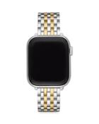 Michele Apple Watch Two Tone 18k Gold Plated Stainless Steel Interchangeable Bracelet, 38-42mm