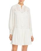 Rebecca Taylor Silk Lace Drop Waist Dress