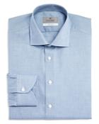 Canali Impeccable Micro Check Regular Fit Dress Shirt