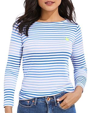 Vineyard Vines Multi Stripe Boat Neck Tee