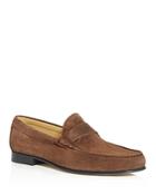 Canali Men's Suede Moc-toe Loafers