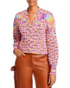 Staud Eloise Ribbed Multicolored Cardigan