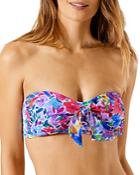 Tommy Bahama Watercolor Floral Bandeau Bikini Top